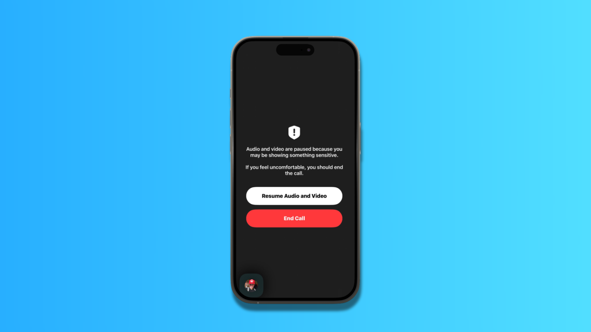 Image credit - iDeviceHelp on X, collage by PhoneArena - iOS 26 has a secret feature that might freeze your FaceTime video and audio