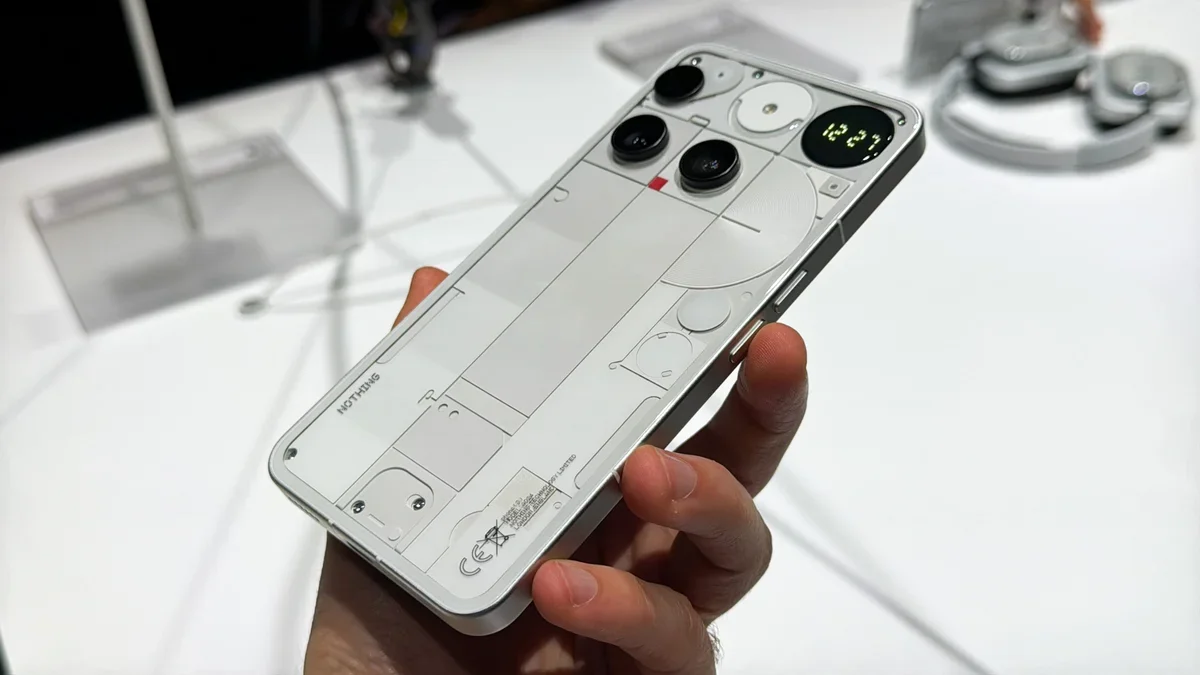 The Nothing Phone (3) looks like props from the movie 2001 A Space Odyssey | Image by PhoneArena - Nothing Phone (3) beats the iPhone 16 and the Galaxy S25 at one major feature