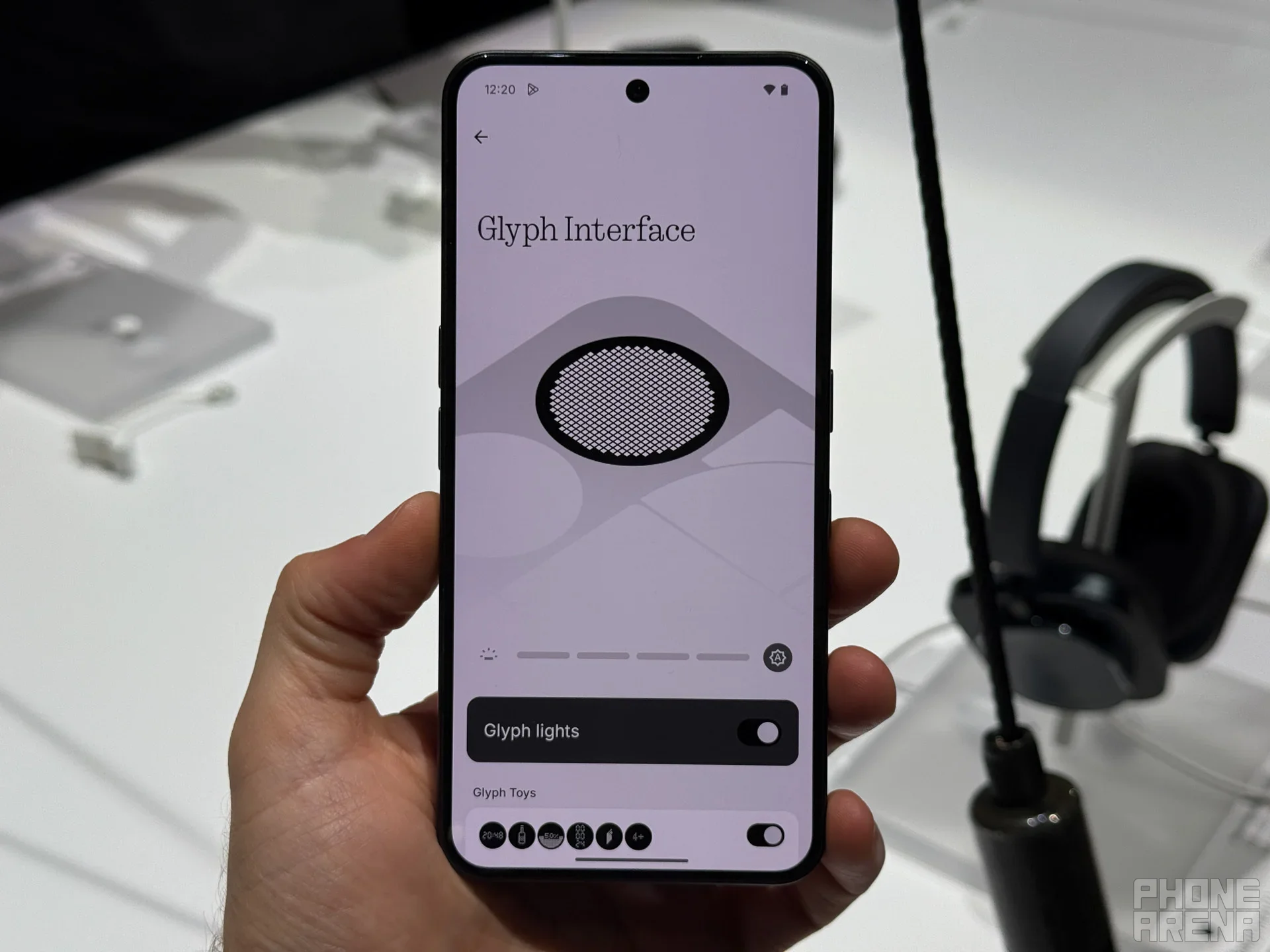 Looks old school and science-fiction-y at the same time! | Image by PhoneArena - Nothing Phone (3) beats the iPhone 16 and the Galaxy S25 at one major feature