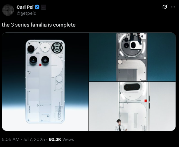 Image source – X - That&#039;s all, folks: there won&#039;t be another Nothing Phone (3) device