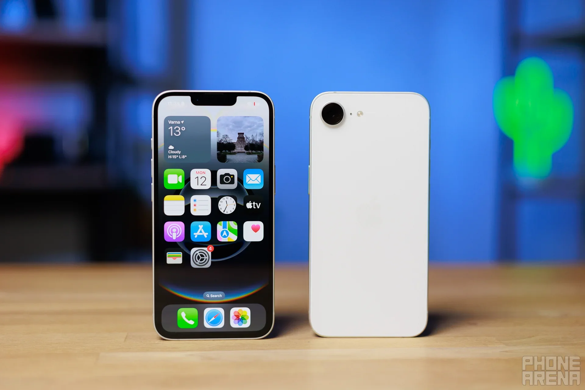 The iPhone 16e. | Image Credit – PhoneArena - Apple&#039;s iPhone 17e may cut costs with old OLED tech