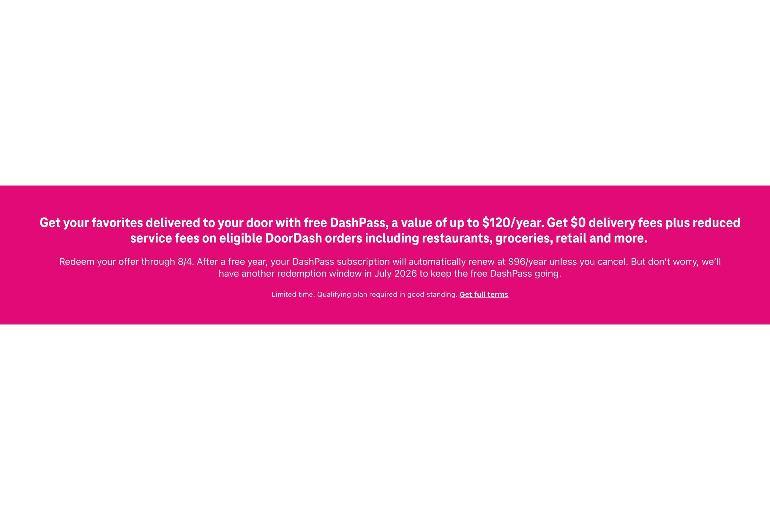 T-Mobile DoorDash