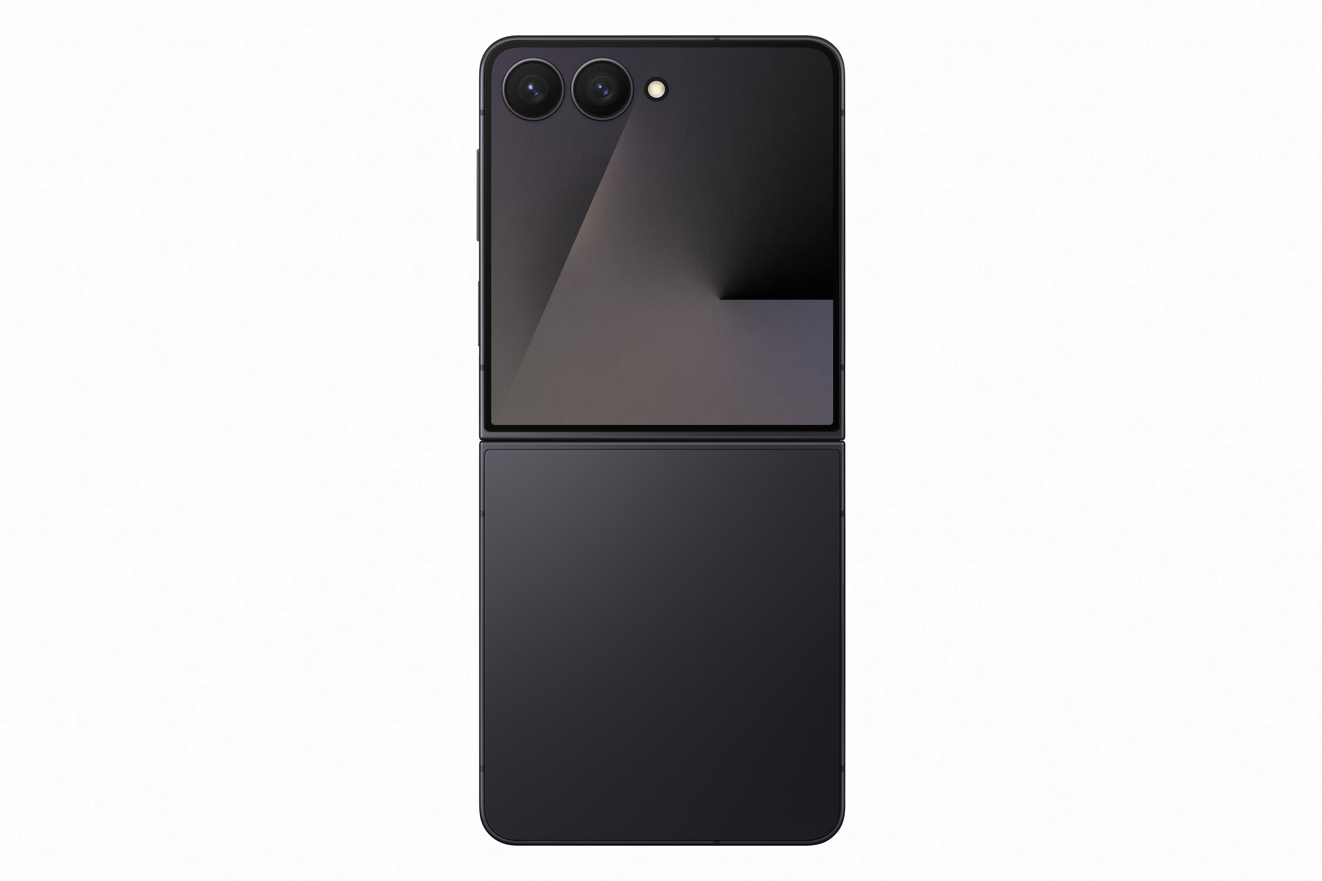 The Z Flip 7 in Jetblack. | Image Credit - Samsung - Galaxy Z Flip 7 colors: all the official hues