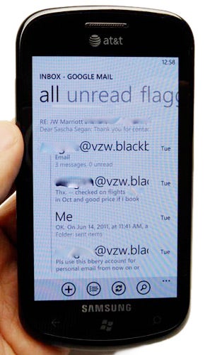 New E-mail features in Windows Phone Mango demoed in video