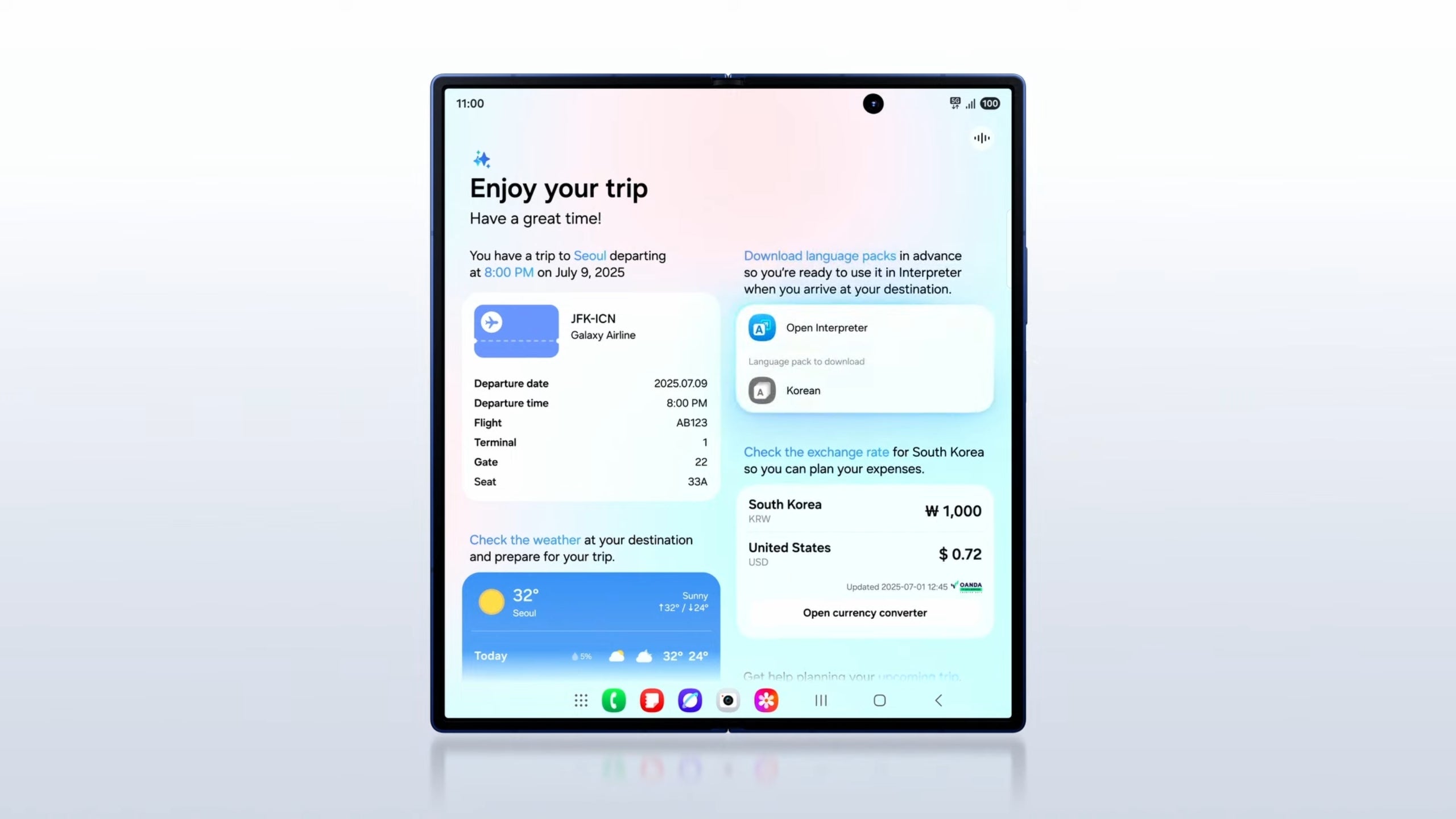 And with Galaxy AI you can plan your trip easier than ever before. | Image credit – Samsung - One UI 8 keeps it simple and that&#039;s the best part