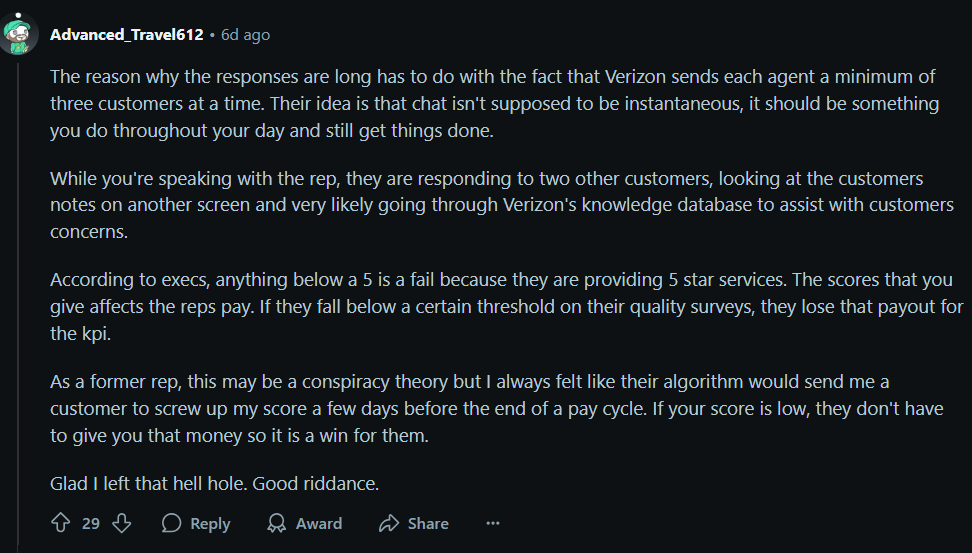 Image source – Reddit - AI is annoying, but human desperation is worse – carrier bots could be the lesser evil