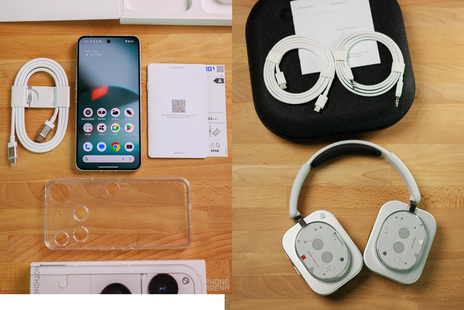 Nothing Phone (3) and Headphone (1)