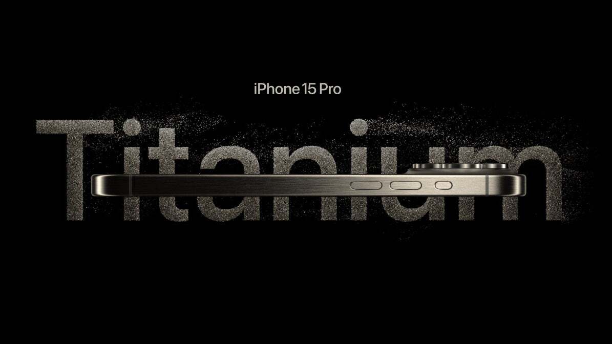 Apple heavily promoted the use of titanium on the iPhone 15 Pro and Pro Max. | Image credit-Apple - The big change made to iPhone Pro models two years ago will be on just one model this year