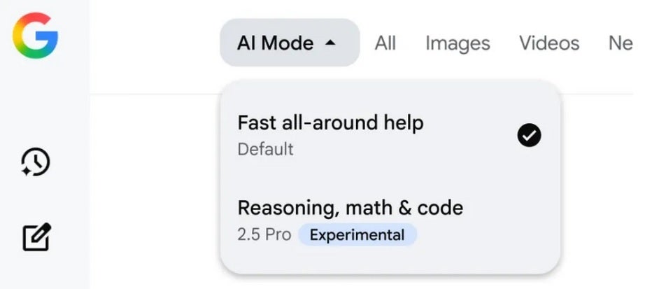 Gemini 2.5 Pro can now be used in AI Mode. |=Image credit-PhoneArena - Google's "Ask for Me" is ready to call some stores for you to get prices and availability