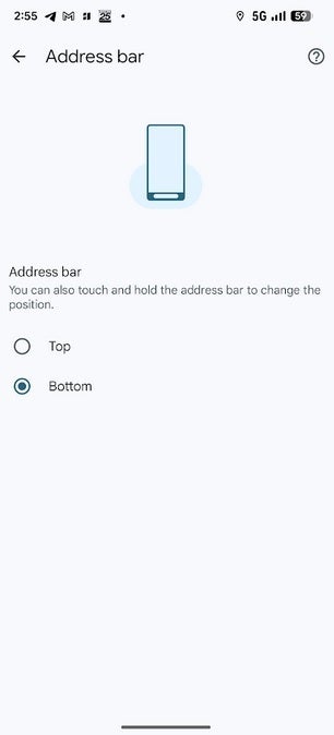 How to move the Chrome address bar from the top to the bottom on Android. | Image credit-PhoneArena - Big change to Android version of Chrome could make the browser easier for you to use