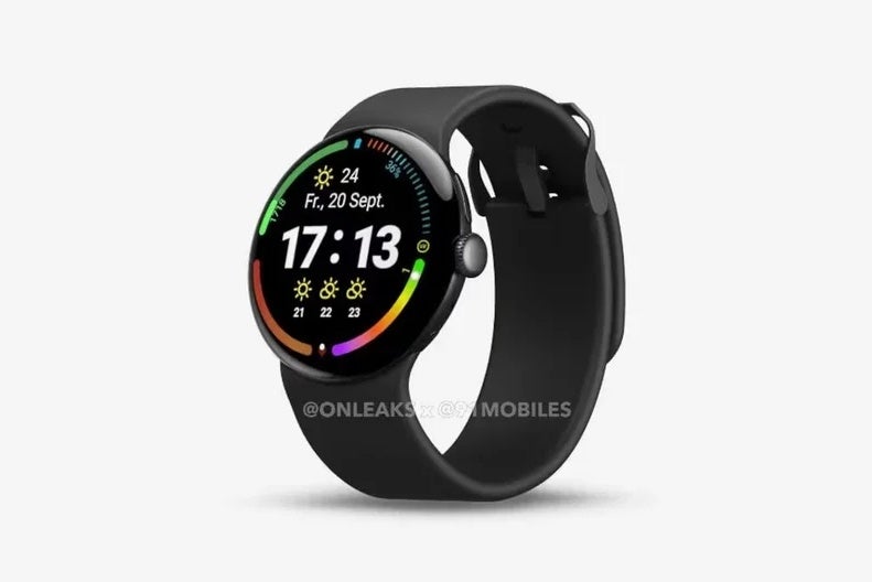 Leaked render of the Pixel Watch 4