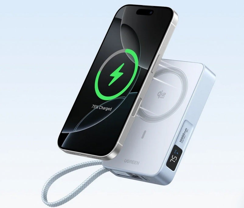 UGREEN MagFlow power bank, the first to feature Qi2.2 wireless charging.