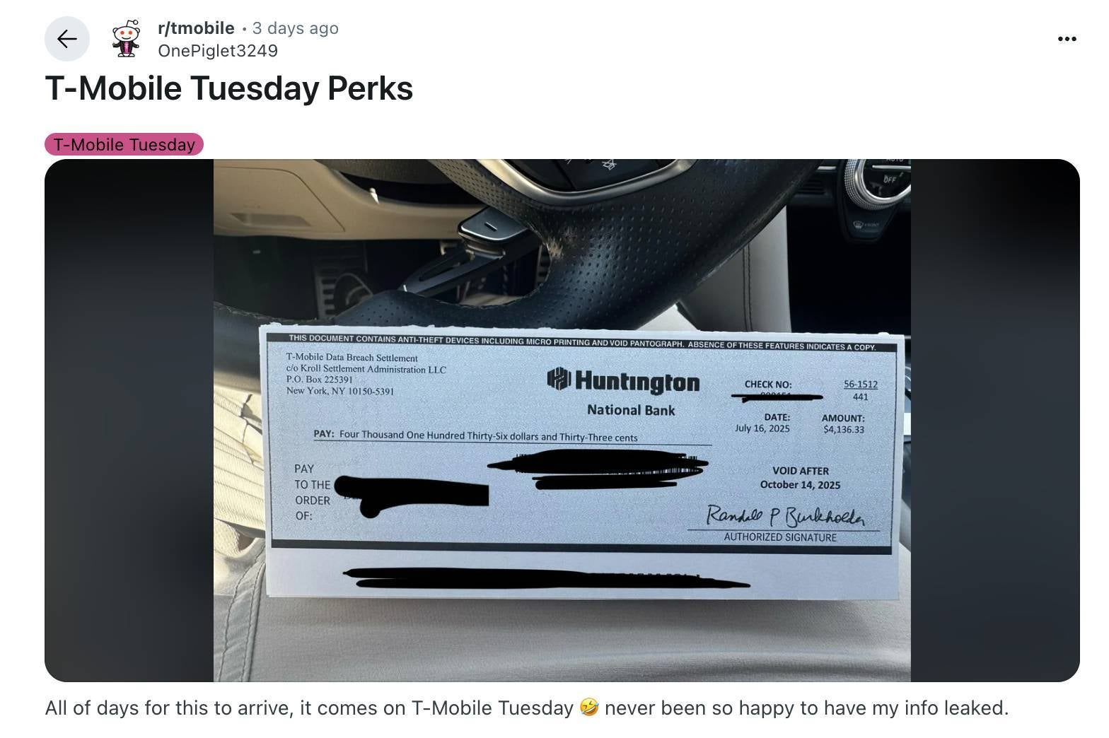 T-Mobile breach payment