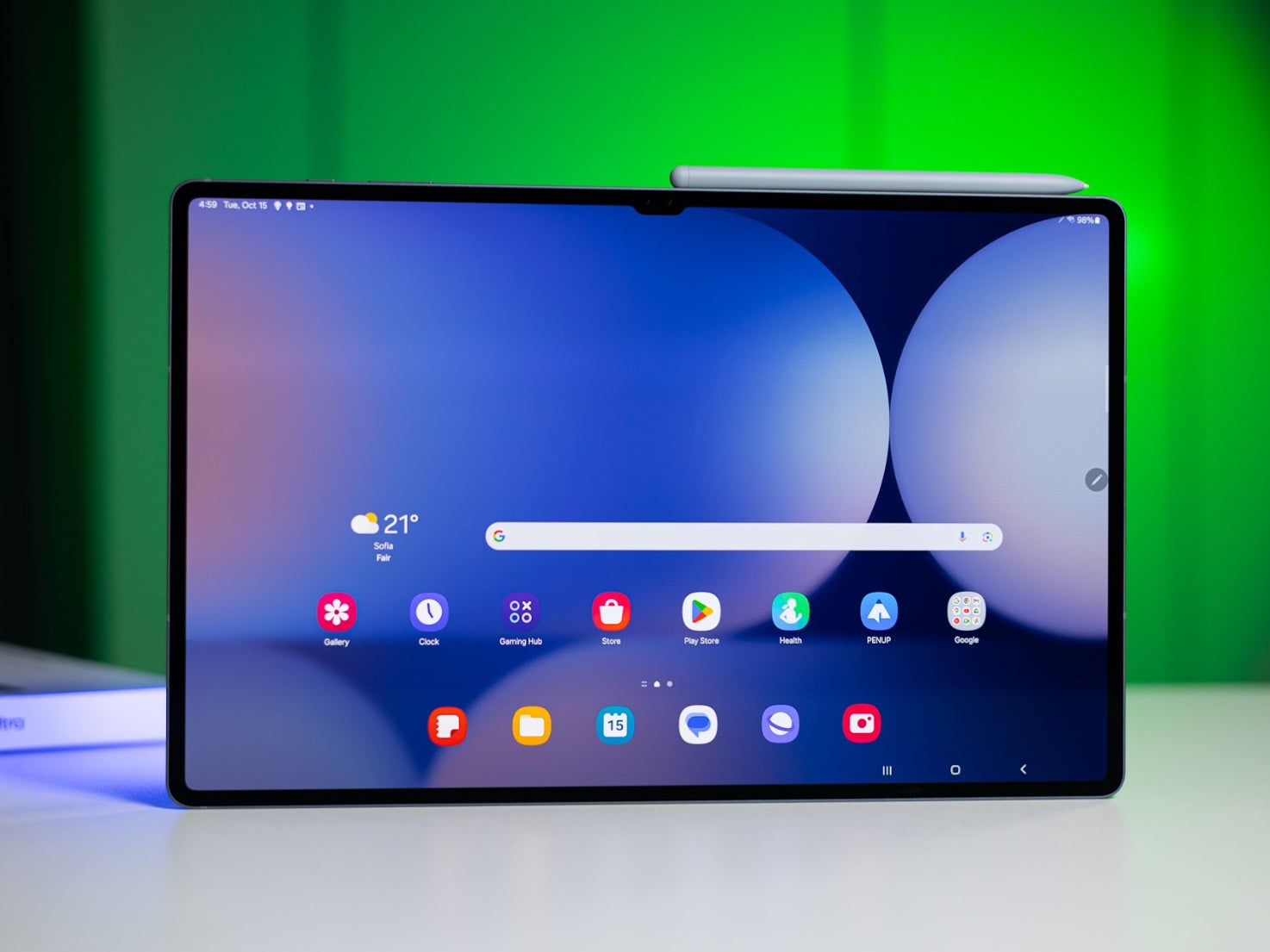 Galaxy Tab S10 Ultra had a much more modern notch. | Image credit — PhoneArena - Samsung Galaxy Tab S11 Ultra spotted in real-world image sporting an infamous design