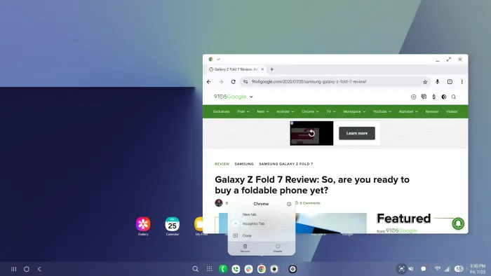 Samsung DeX differences between One UI 7 and One UI 8