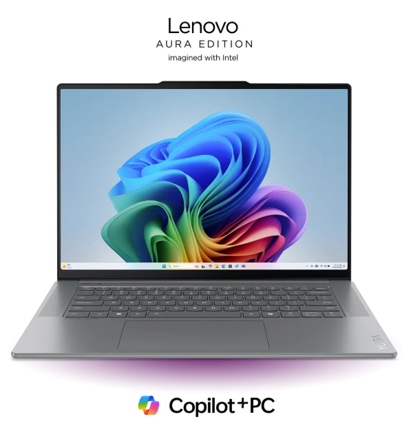 A laptop - Yoga Slim 7i Aura Edition (15″ Intel).