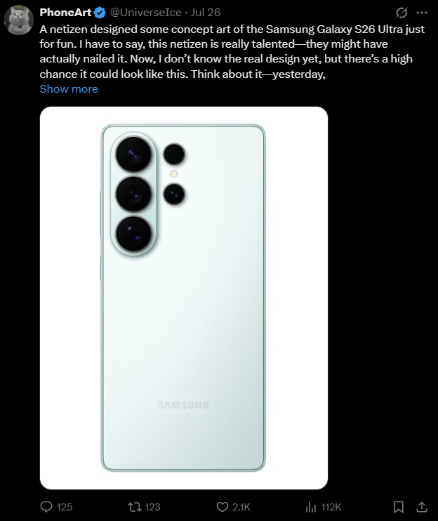 Image source – X - The Galaxy S26 Ultra is controversial in this key way, but let me tell you why that&#039;s a good thing