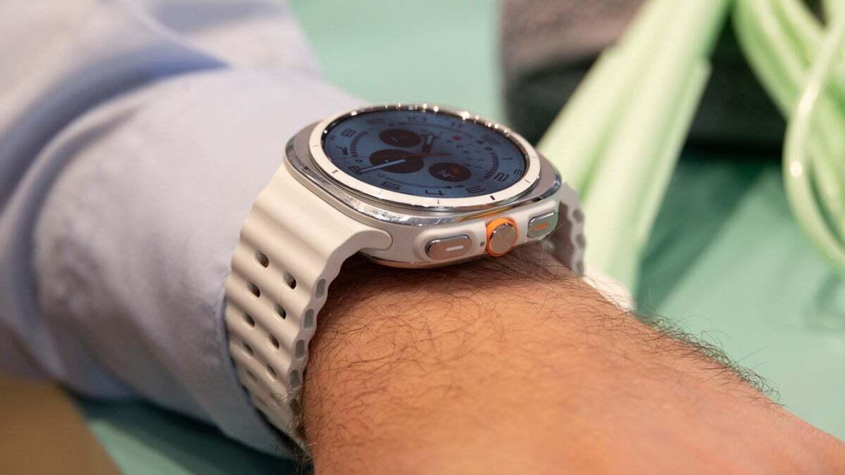 The Galaxy Watch Ultra. | Image Credit - PhoneArena - The Galaxy Watch Ultra now apparently has space travel ambitions