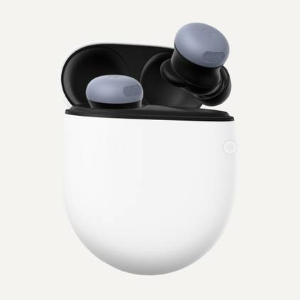 Pixel Buds Pro 2 shown in Google Store in Moonstone color