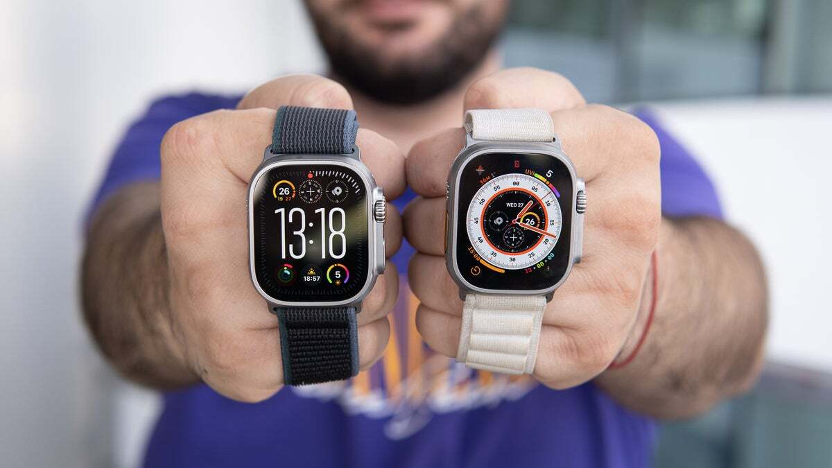Apple Watch Ultra 2 and the OG Apple Watch Ultra. | Image Credit - PhoneArena - Apple Watch Ultra 3&#039;s display resolution leaks, and Samsung should be worried