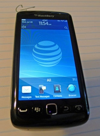 BlackBerry Monza 9860 poses for the camera
