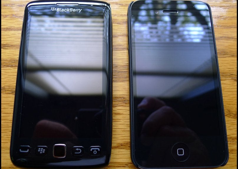 BlackBerry Monza 9860 poses for the camera