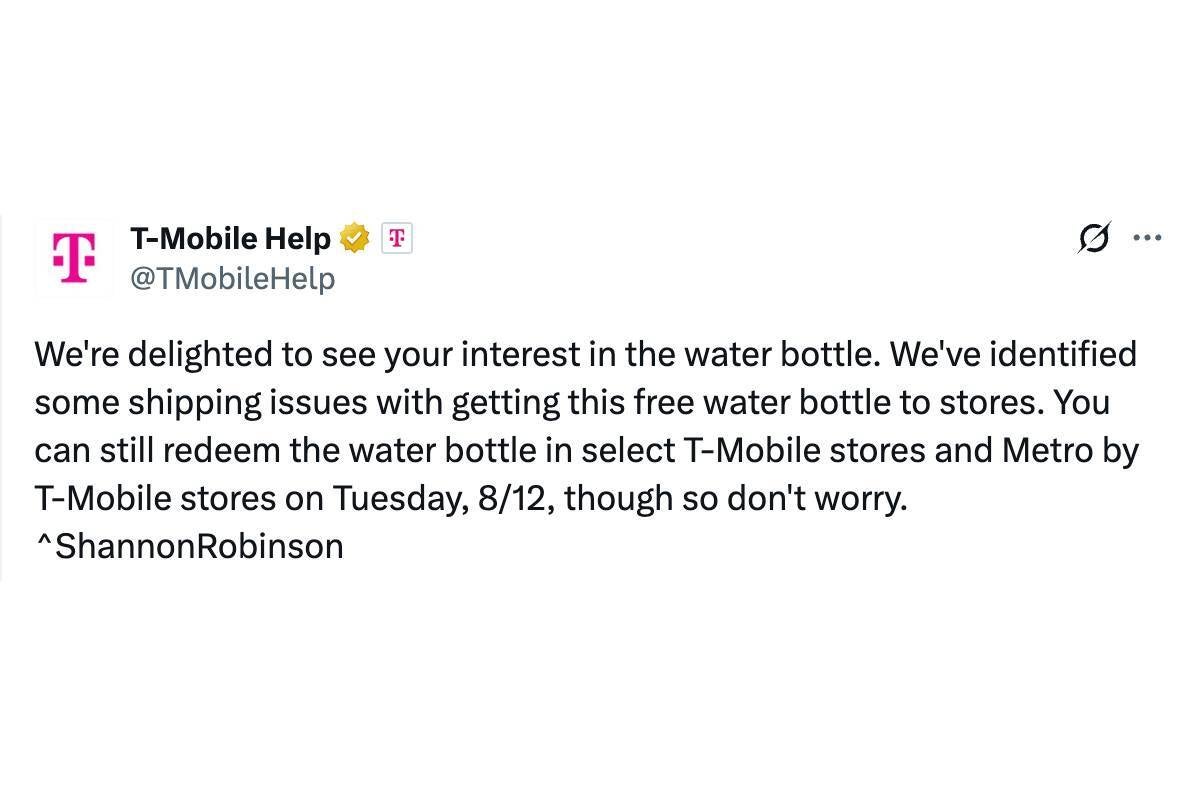 T-Mobile Tuesdays bottle