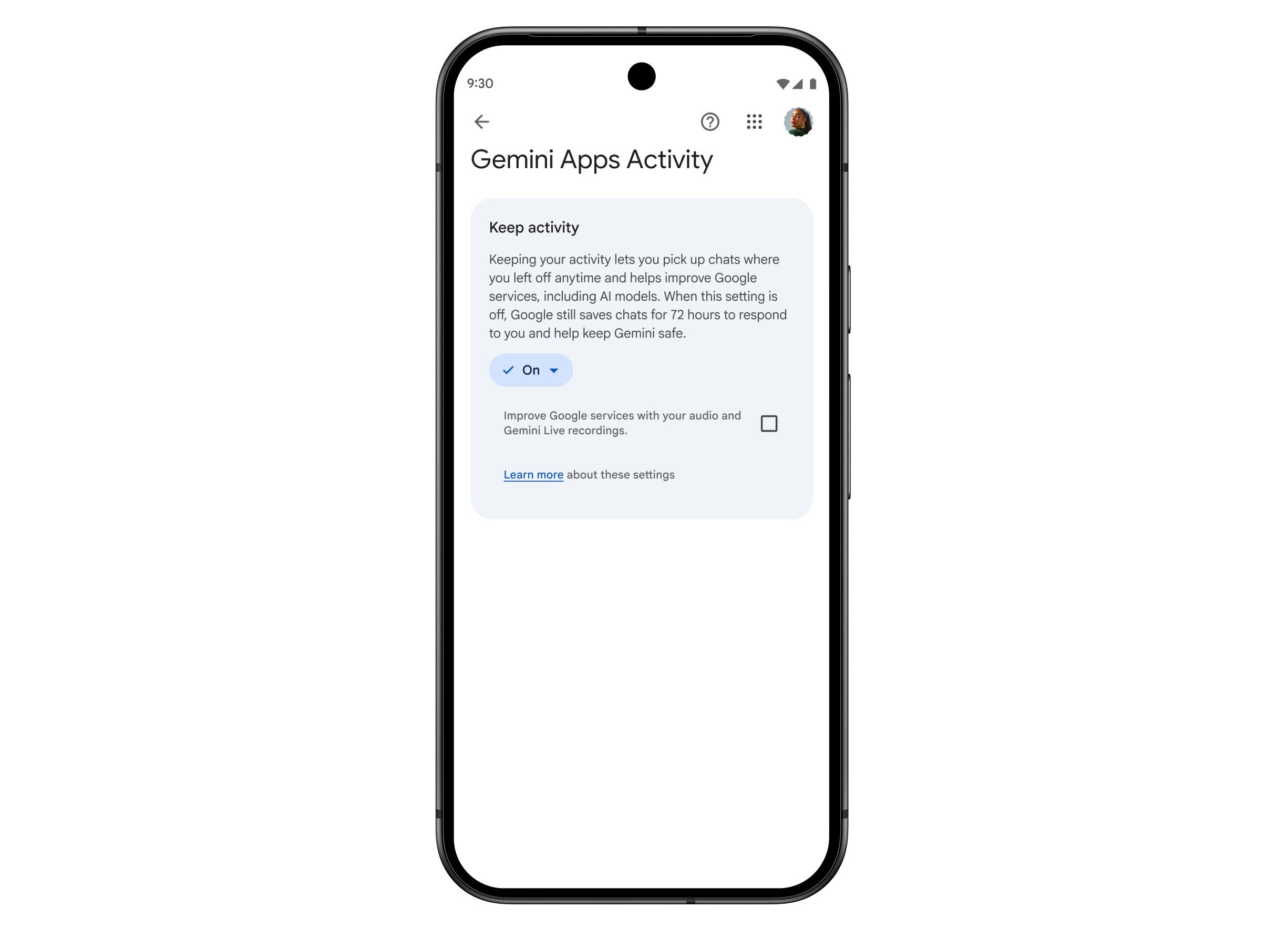 Keep Activity with Audio and Live Recordings