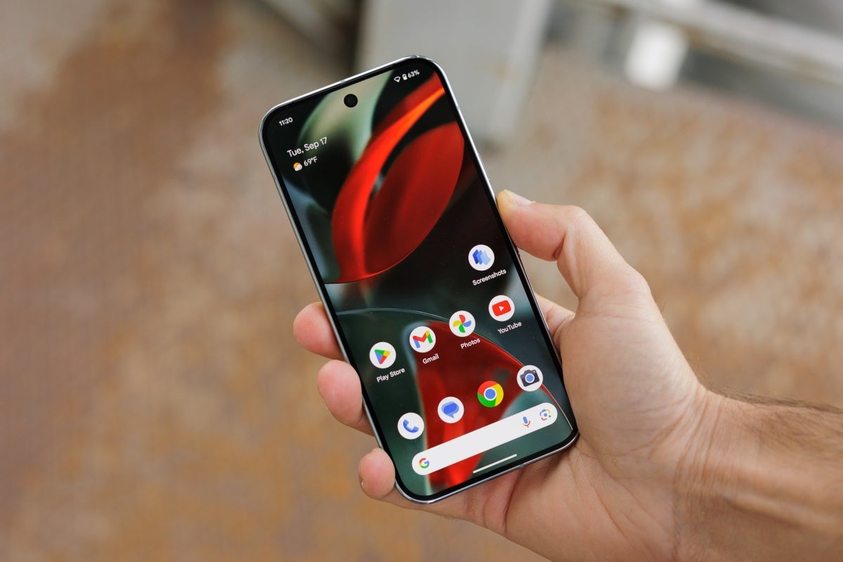 Google Pixel 9 Pro screen