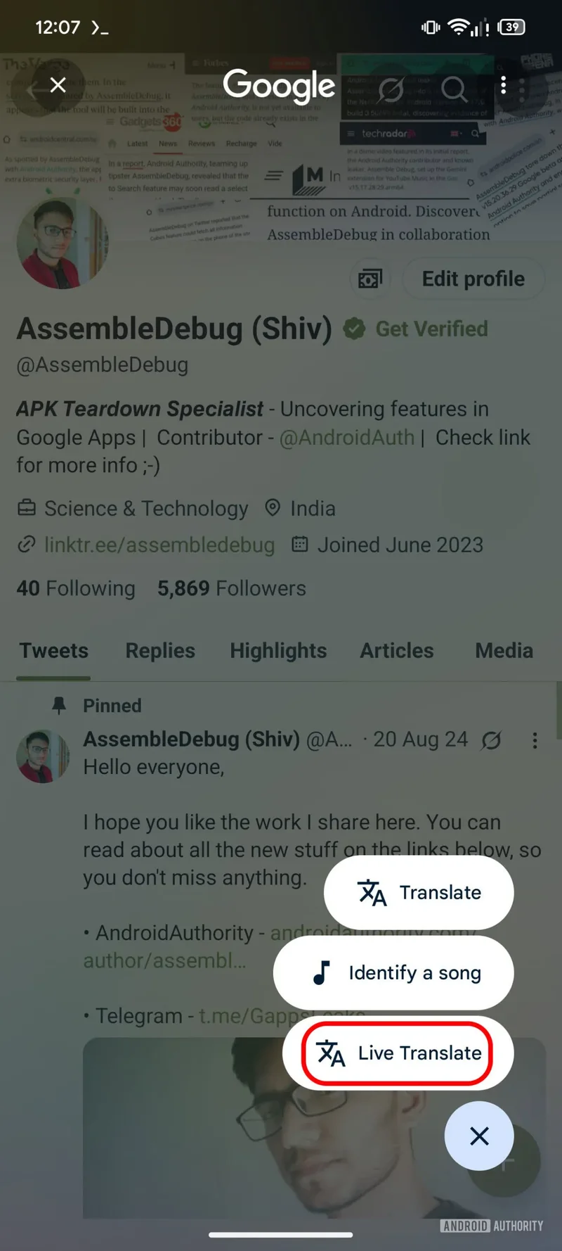 You might finally understand every video on your phone thanks to a Circle to Search update