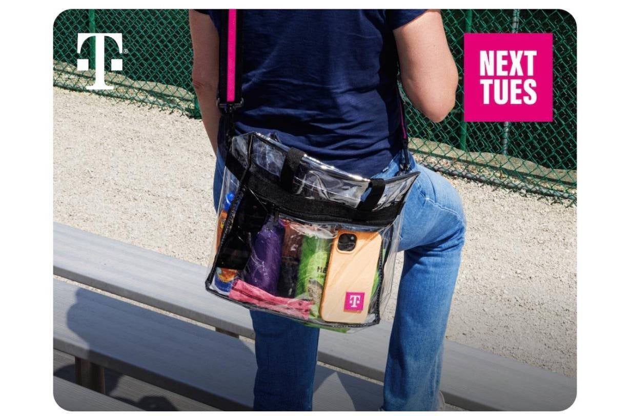 T-Mobile Tuesdays clear bag