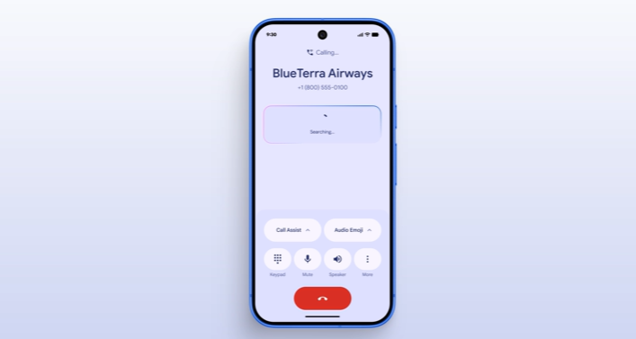 A phone with the Magic Cue feature on.