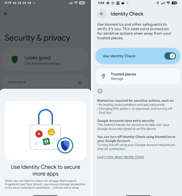 Identity Check enhances the security of your Pixel phone. | Image credit-PhoneArena - New Pixel feature could save you from getting wiped out by a thief