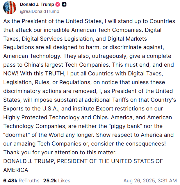 Image source – Truth - Enemies or not, Trump may be able to solve Musk's problems with the EU just like that