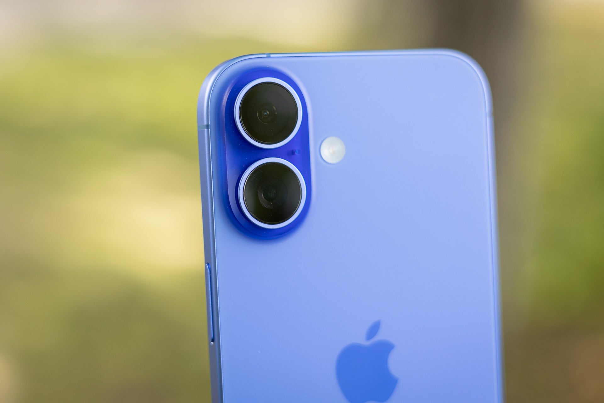 iPhone 16 from up close.