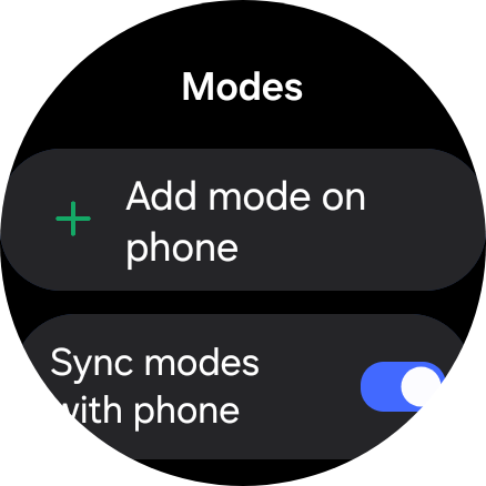 Modes and Routines is there