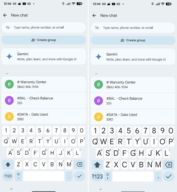 Screenshot of Gboard for Android's new Font size feature.