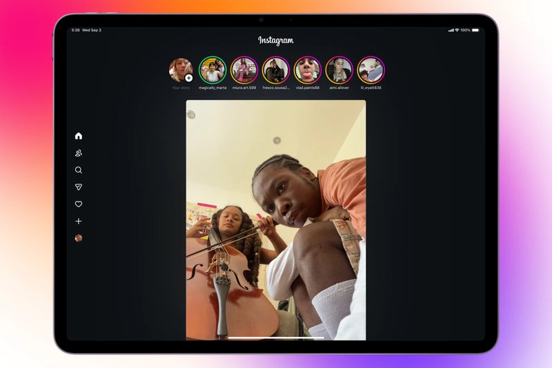 Instagram for iPad screenshots