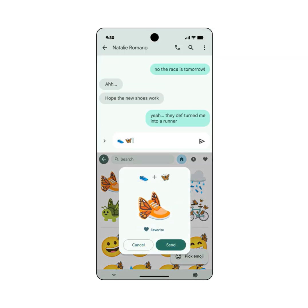 Emoji Kitchen can now inject even more character into your conversations. | Image credit — Google - Android just got four brilliant new features: from simply fun, to actually very useful