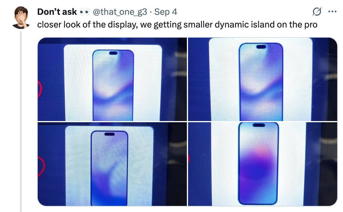 iPhone 17 Pro small Dynamic Island