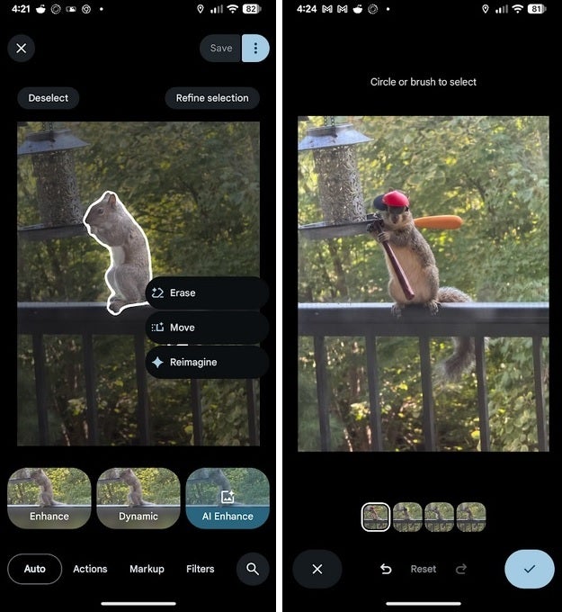The reimagined feature for the Android version of the Google Photos app.