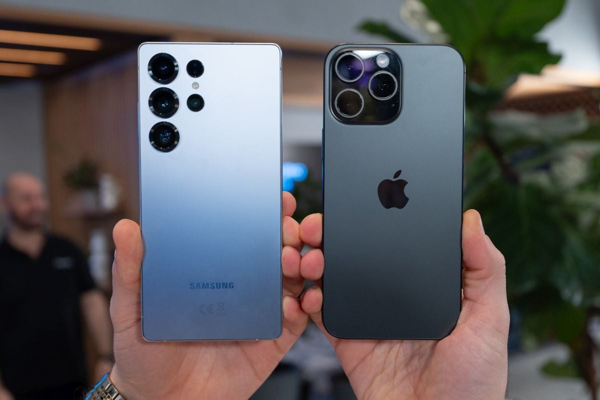 Samsung Galaxy S25 Ultra and Apple iPhone 16 Pro Max