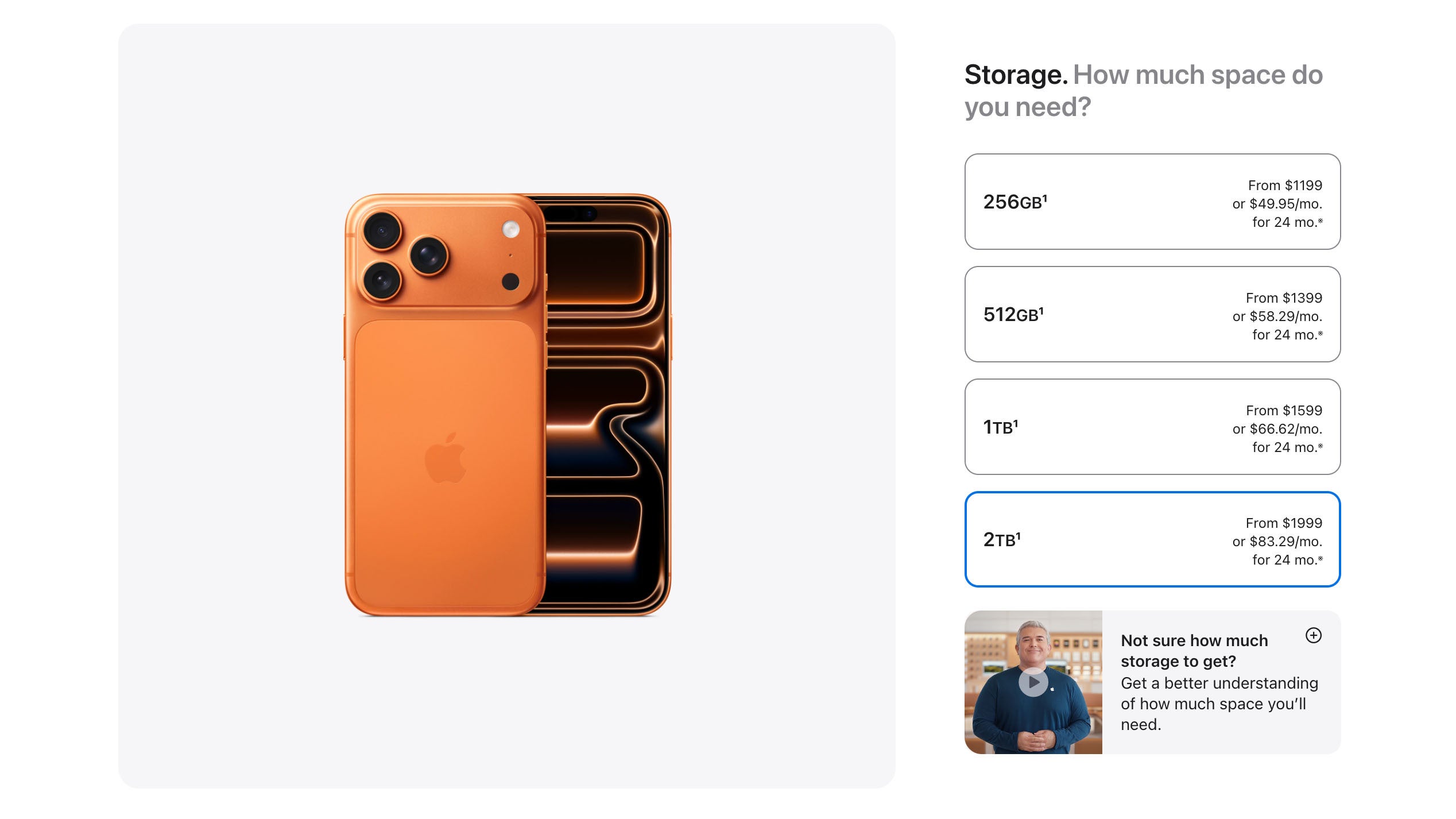 iPhone 17 Pro Max finally has a 2TB version but its price is brutal