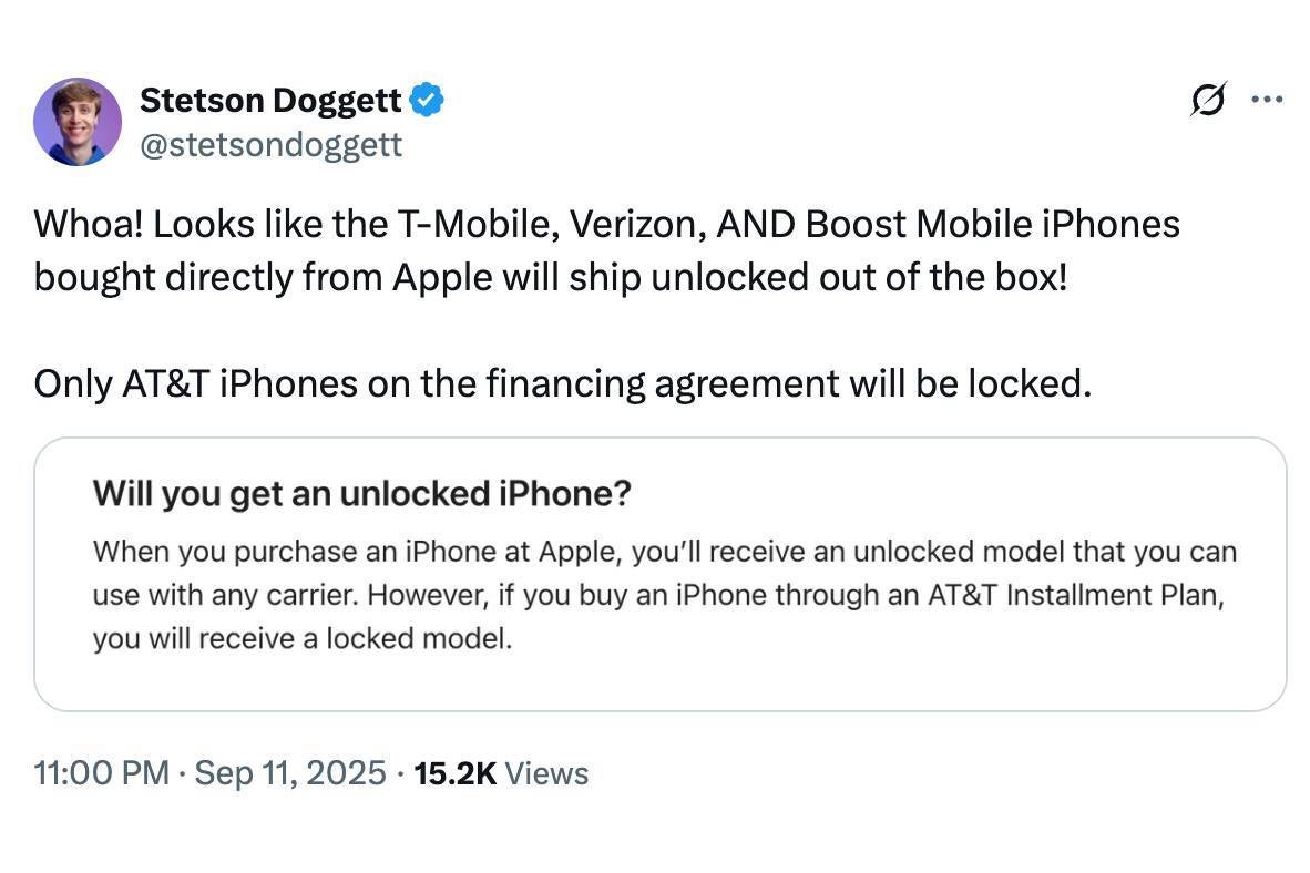 iPhone 17 T-Mobile Verizon Boost
