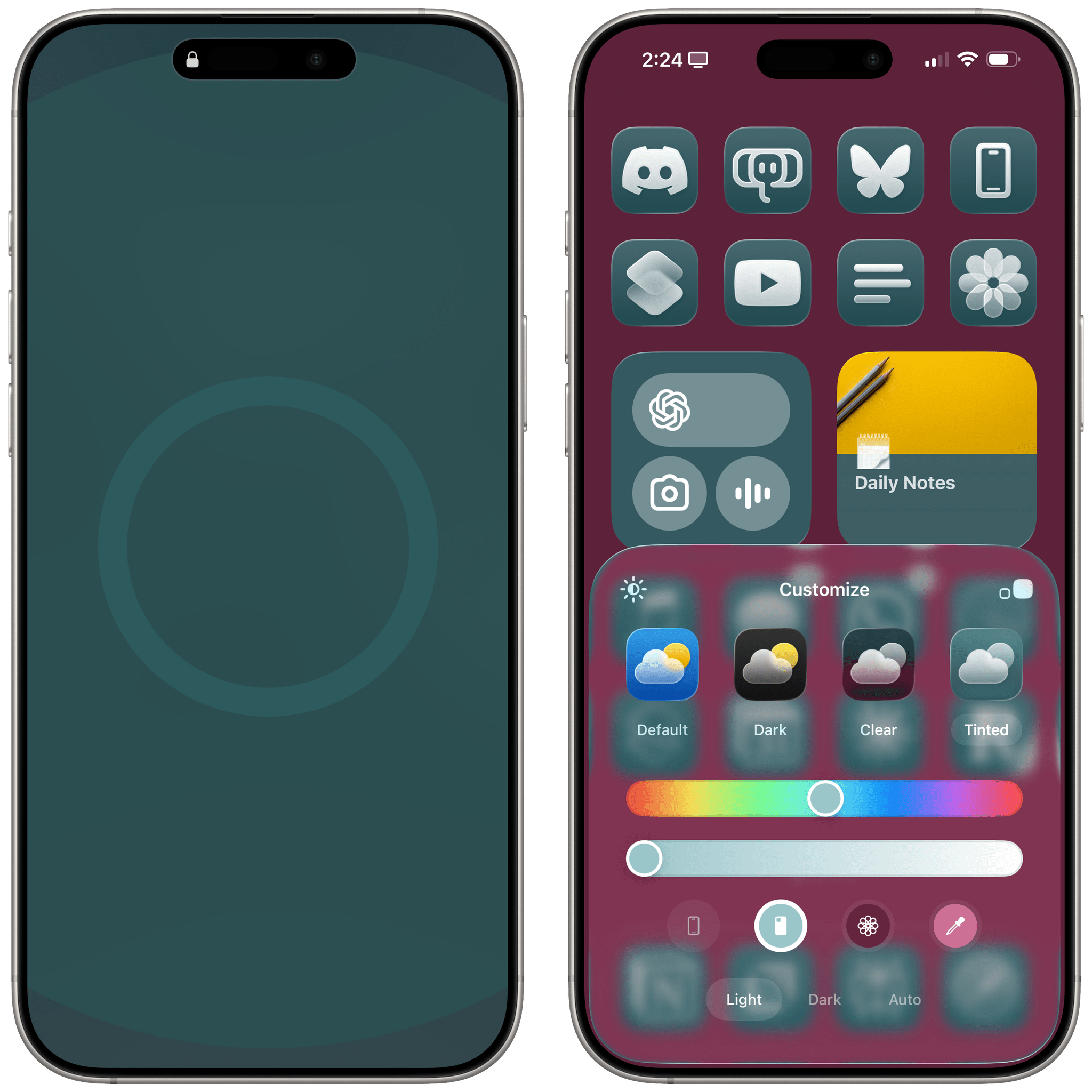 Color-match icons to your Apple case. | Image Credit - MacStories - 7 iOS 26 tricks you need to try on your iPhone right now