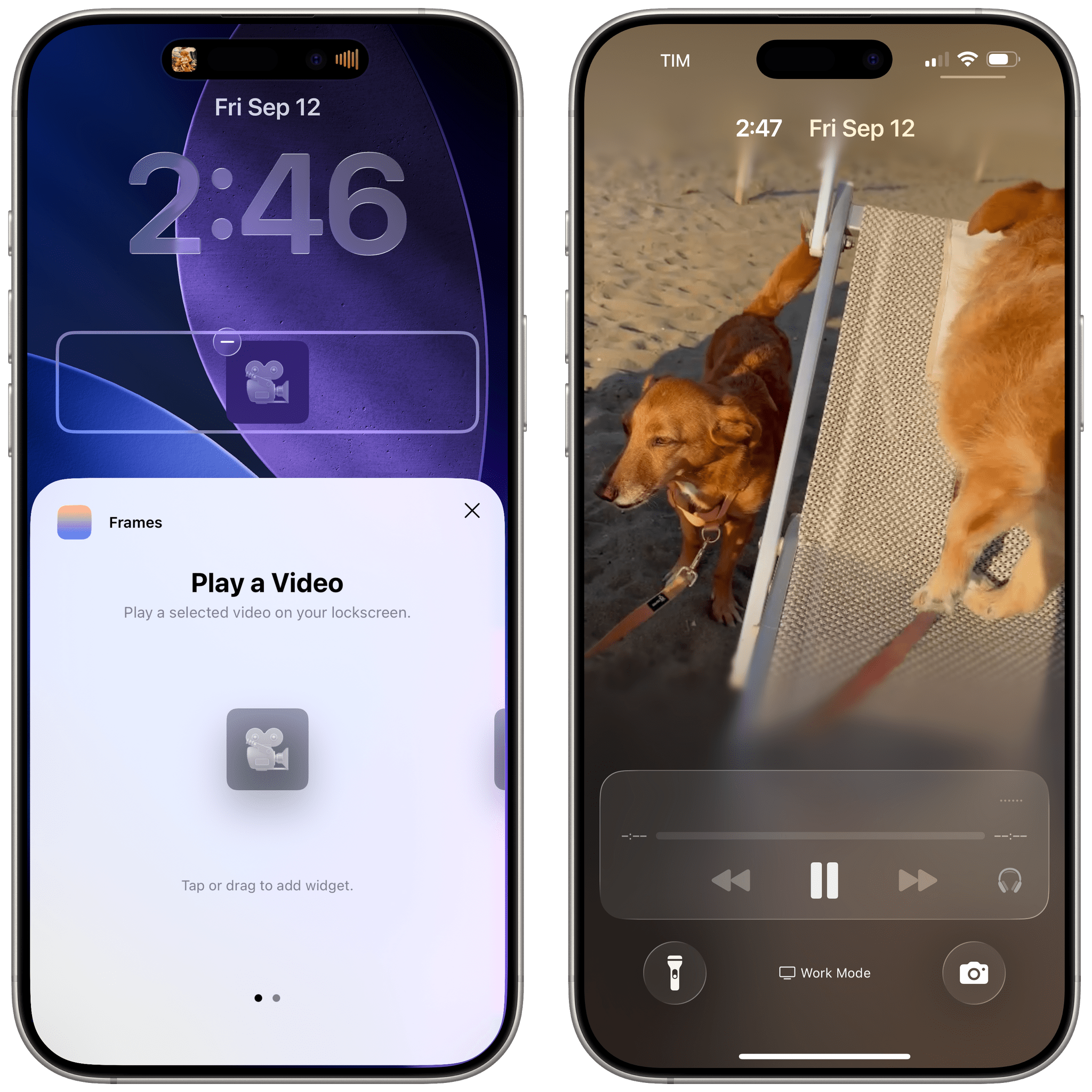 Videos on the Lock Screen by third party developers. | Image Credit - MacStories - 7 iOS 26 tricks you need to try on your iPhone right now