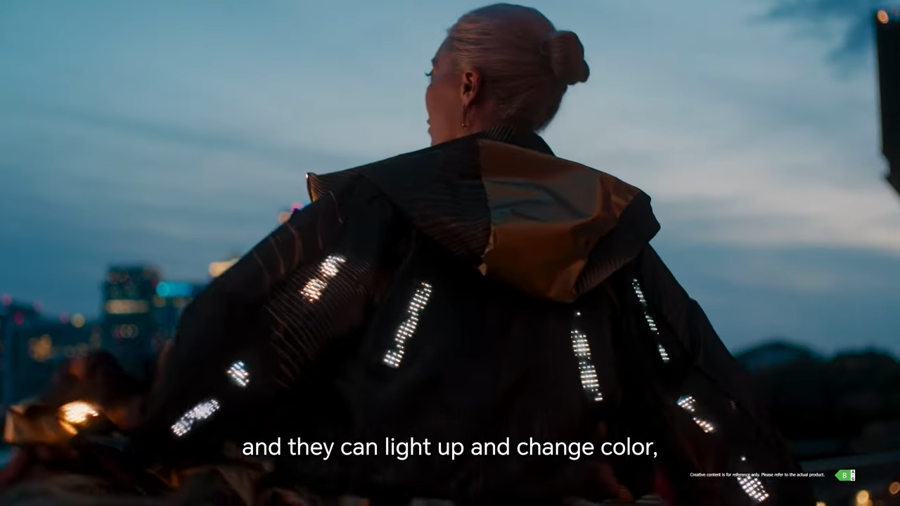 Image by Honor, CuteCircuit - Honor Magic V5 inspires world&#039;s first adaptive AI outfit for workouts and parties