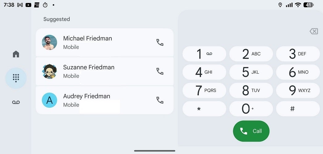 The Phone by Google keypad in landscape. | Image credit-PhoneArena - Google&#039;s Phone app has some Pixel users disoriented