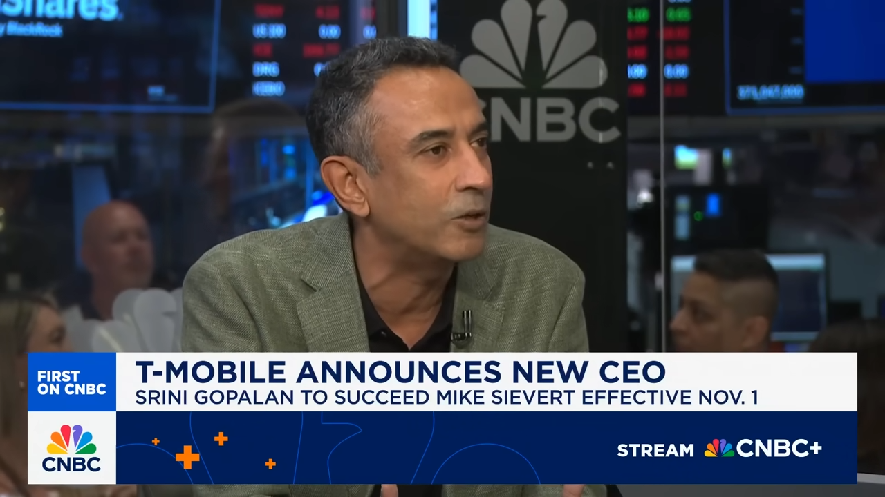 Srini Gopalan. | Image credit – CNBC - iPhone 17 is so good that T-Mobile just went through its &quot;biggest iPhone weekend&quot; ever