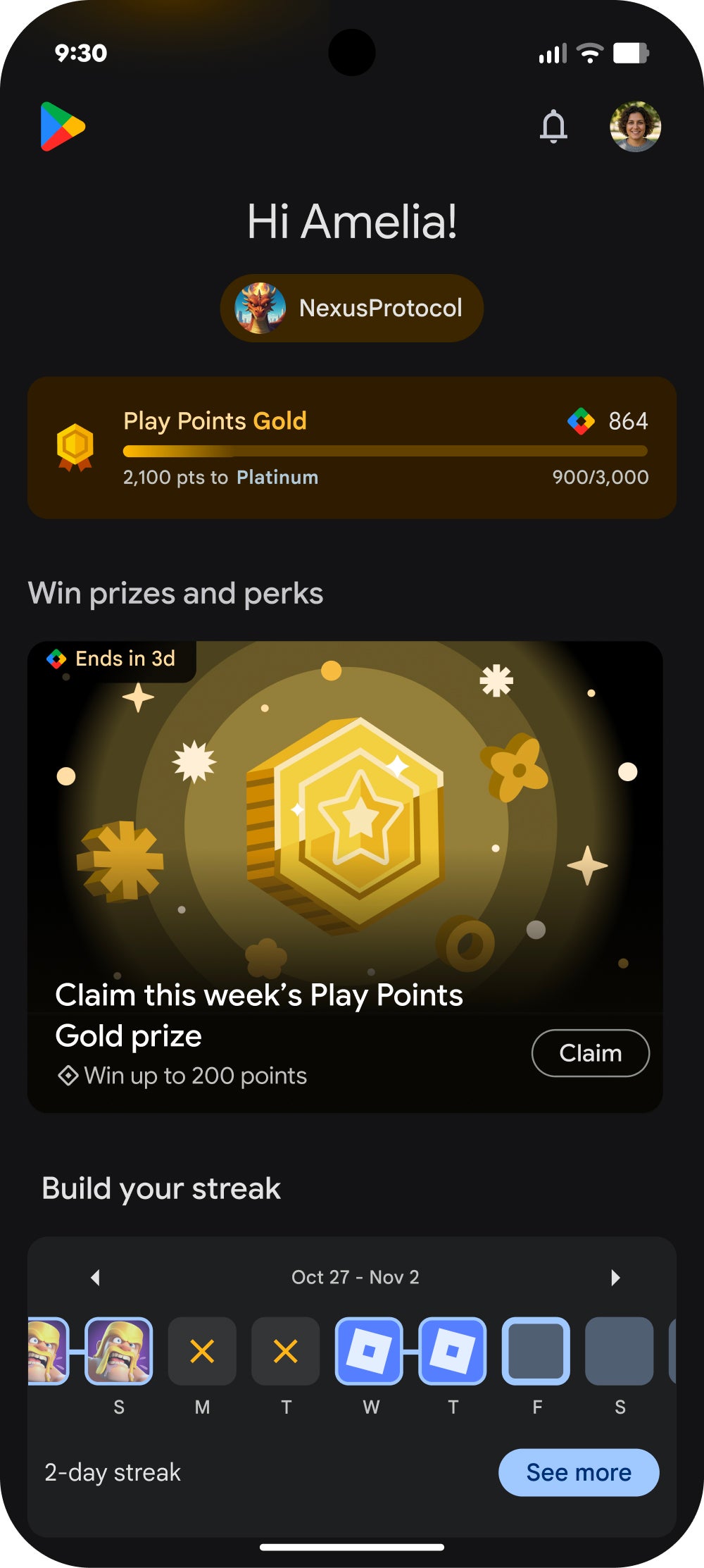 Google Play Store &amp;#039;You tab&amp;#039;